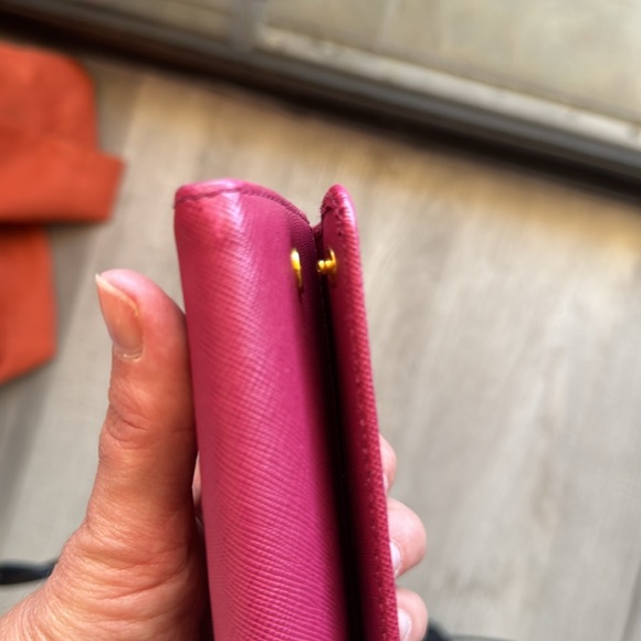Prada wallet on chain rose / pink /authentic 100% - Picture 9 of 12